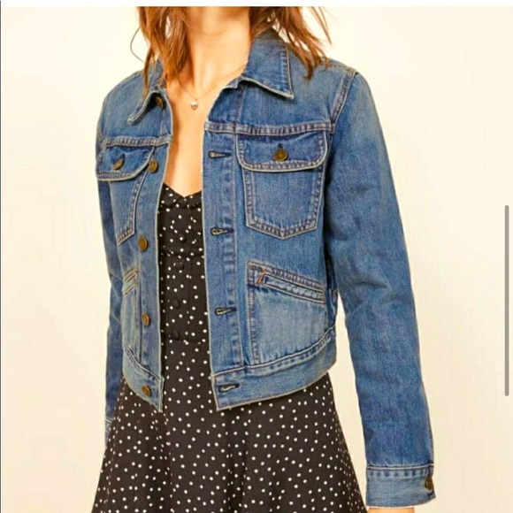 Reformation Jackets & Blazers - WOMENS REFORMATION DIXON DENIM  JEAN JACKET -L- NWT ! - ⭐️💥🥳 HOST PICK!!⭐️💥🥳